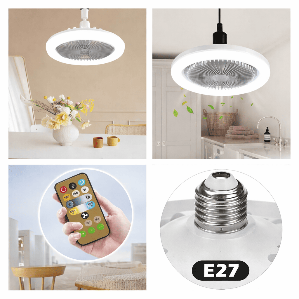 FOCO LED VENTILADOR 360º® - Ahorra y refrescate