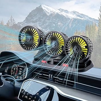 VENTILADOR TRIPLE 360º PRO® Para Auto Breeze